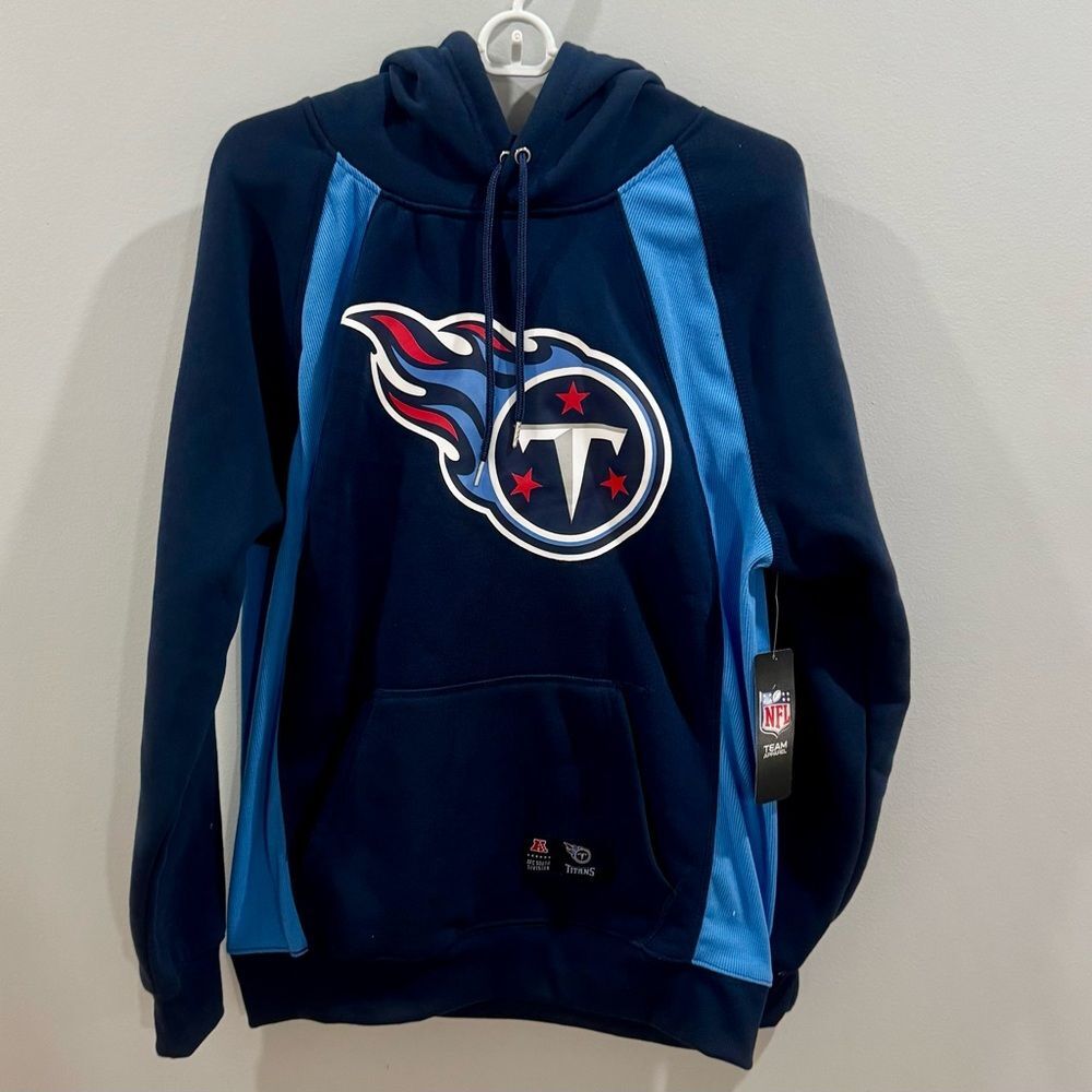 NFL Men’s Tennessee Titans logo graphic new era hoodie size medium NWT